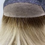 Blonde rooted mid length wig. Plblms544