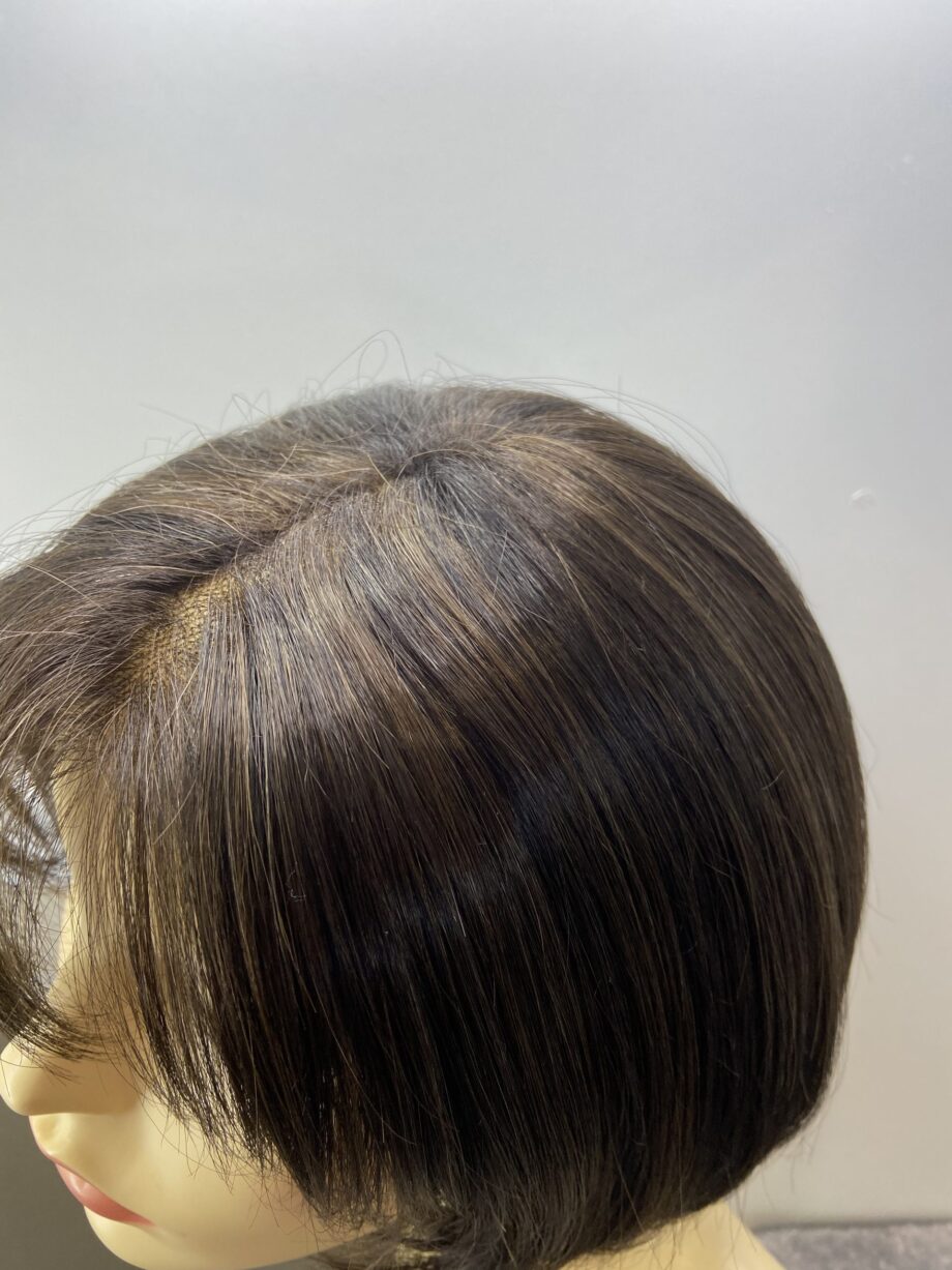 Mid length chocolate brown wig. Bbrms160