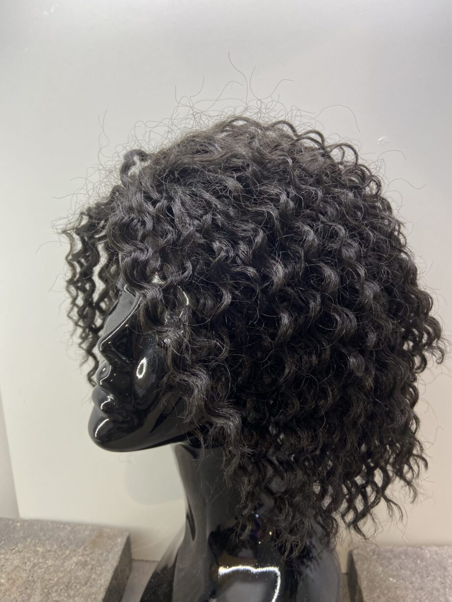 New Black curly hair piece.  Plblc8020