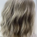 Soft grey long wavy wig. Plgmw44