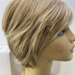 Gold Blonde short highlighted wig. Bblms176