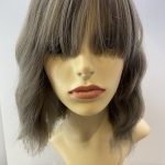 Soft grey long wavy wig. Plgmw44