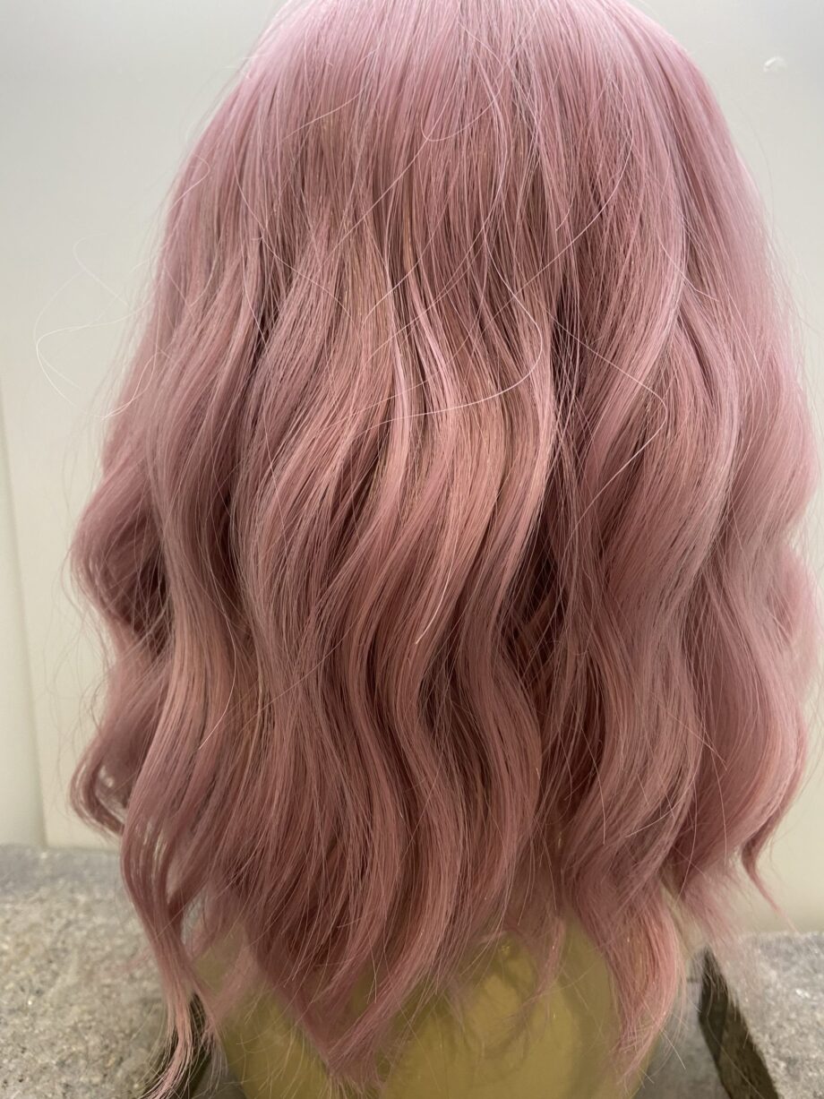 Long pink new wig. Plpinklw528