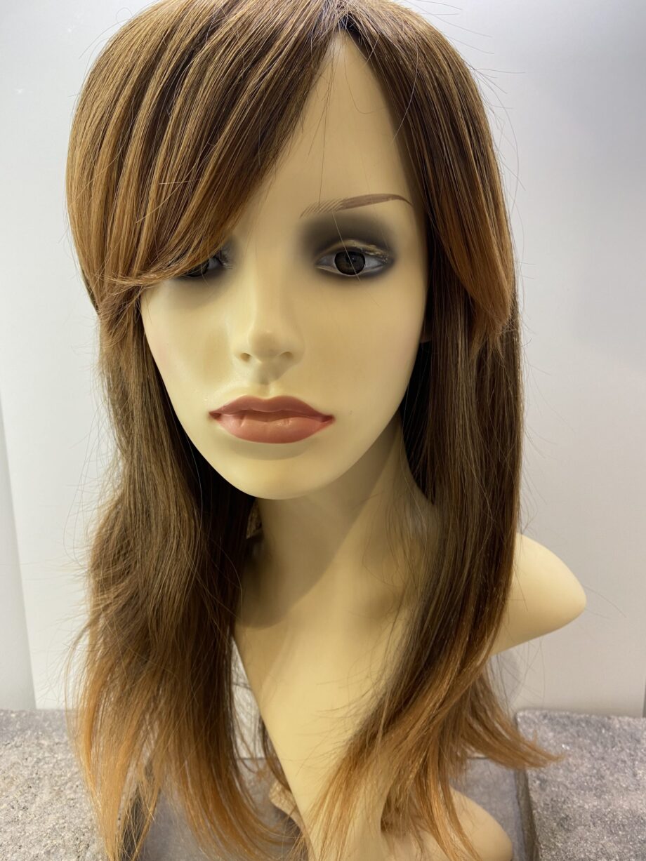 Sleek Ginger brown long wig. Brls78