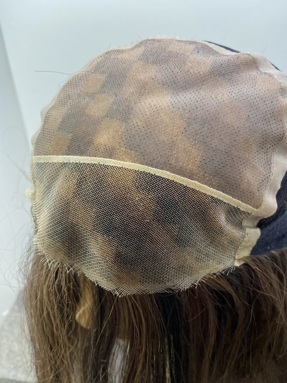 Long brown highlighted wig. Brls35
