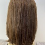 Stunning shiny sleek brown long wig. Brms79