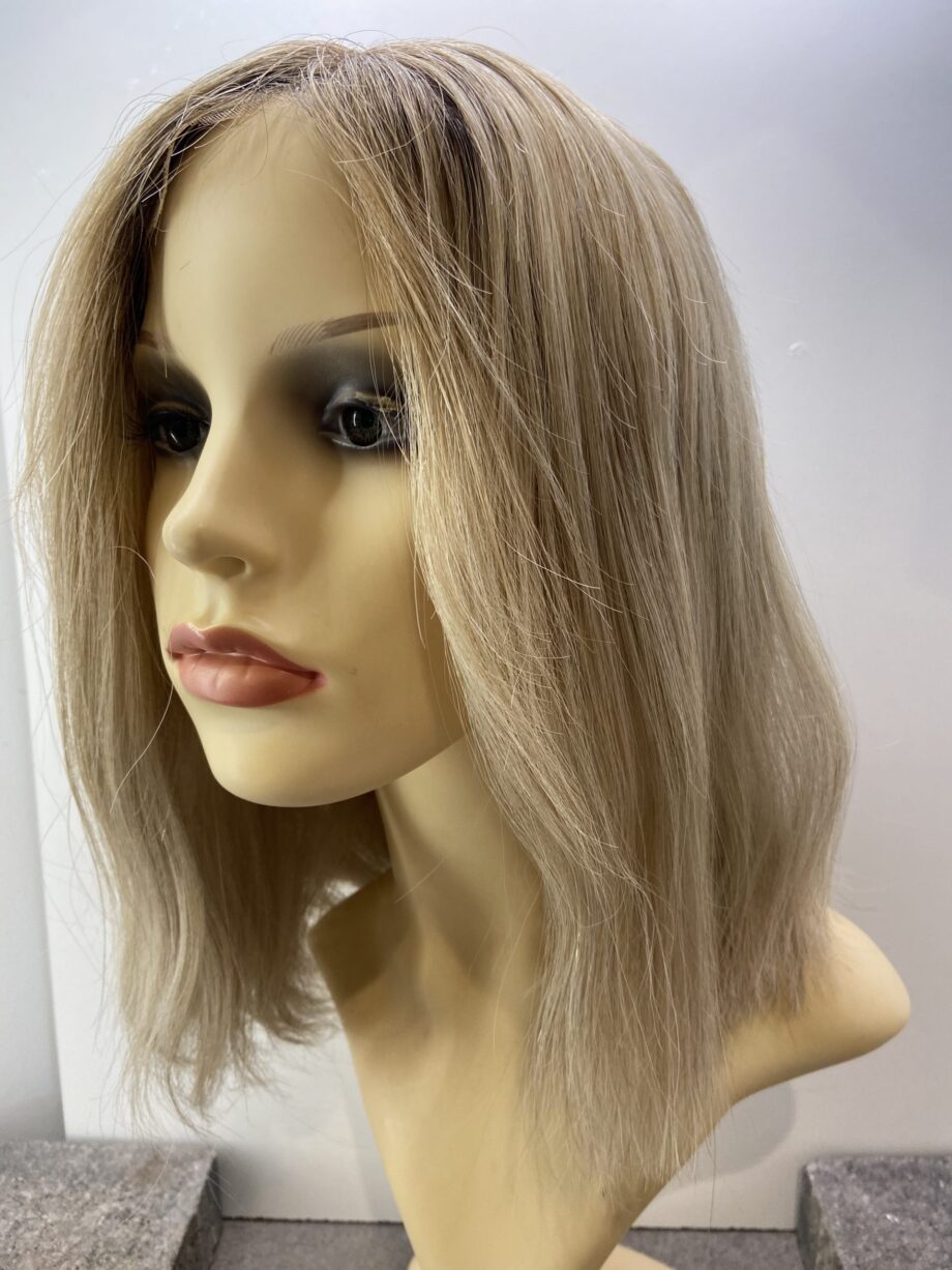 Rooted blonde soft cap long wig. Blls308