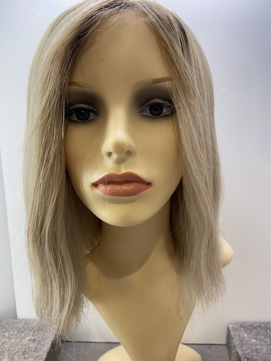 Rooted blonde soft cap long wig. Blls308