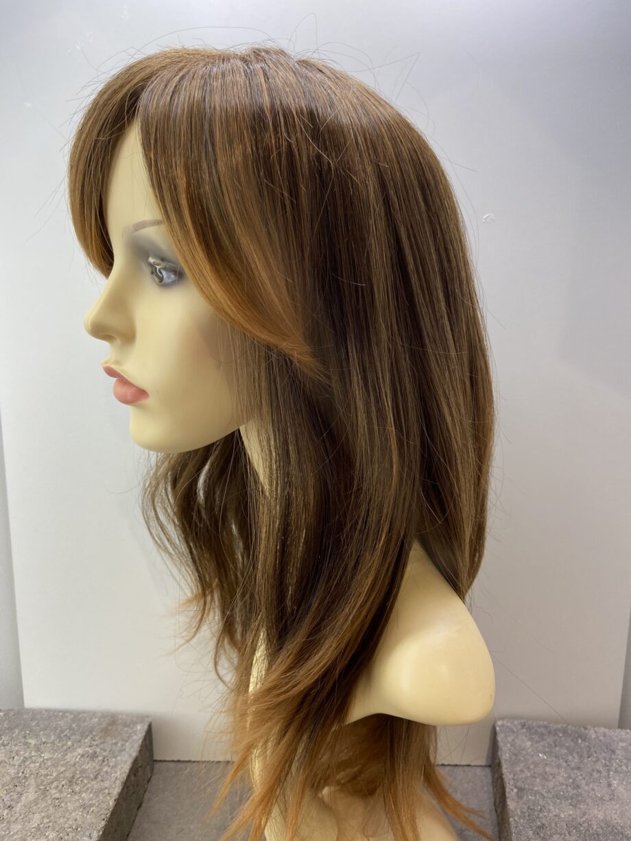 Sleek Ginger brown long wig. Brls78