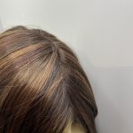 Highlighted brown long wig. Bbrls202