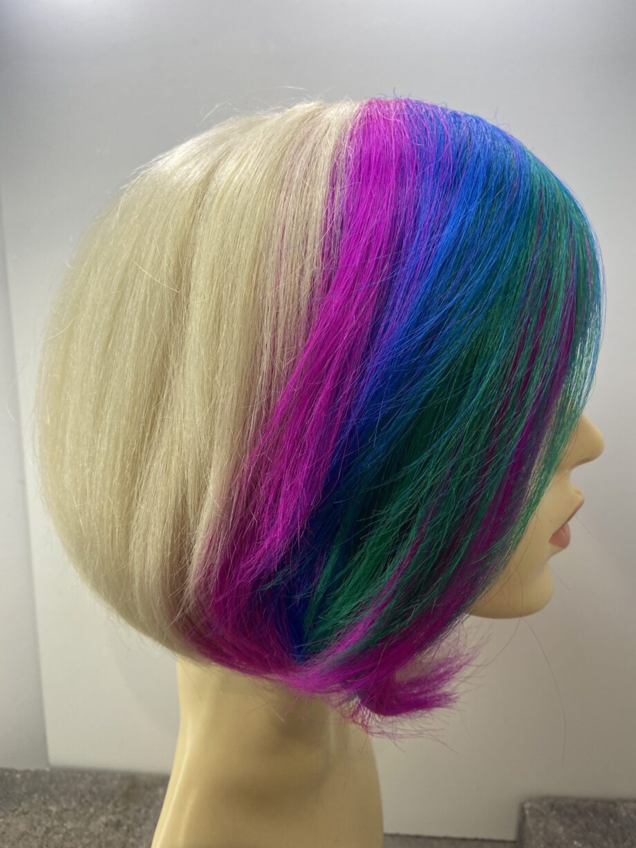 Multi coloured blonde wig. Blms59