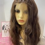 Extra long wavy soft cap brown wig. Brlc49