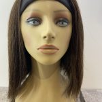 Soft Hair band brown soft cap wig. Brms313