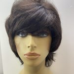 Dark brown wavy wig. Brmw316