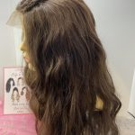 Extra long wavy soft cap brown wig. Brlc49