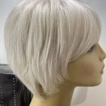 Silver white short wig. Bgss230