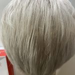 Silver grey short wig. Bsss231