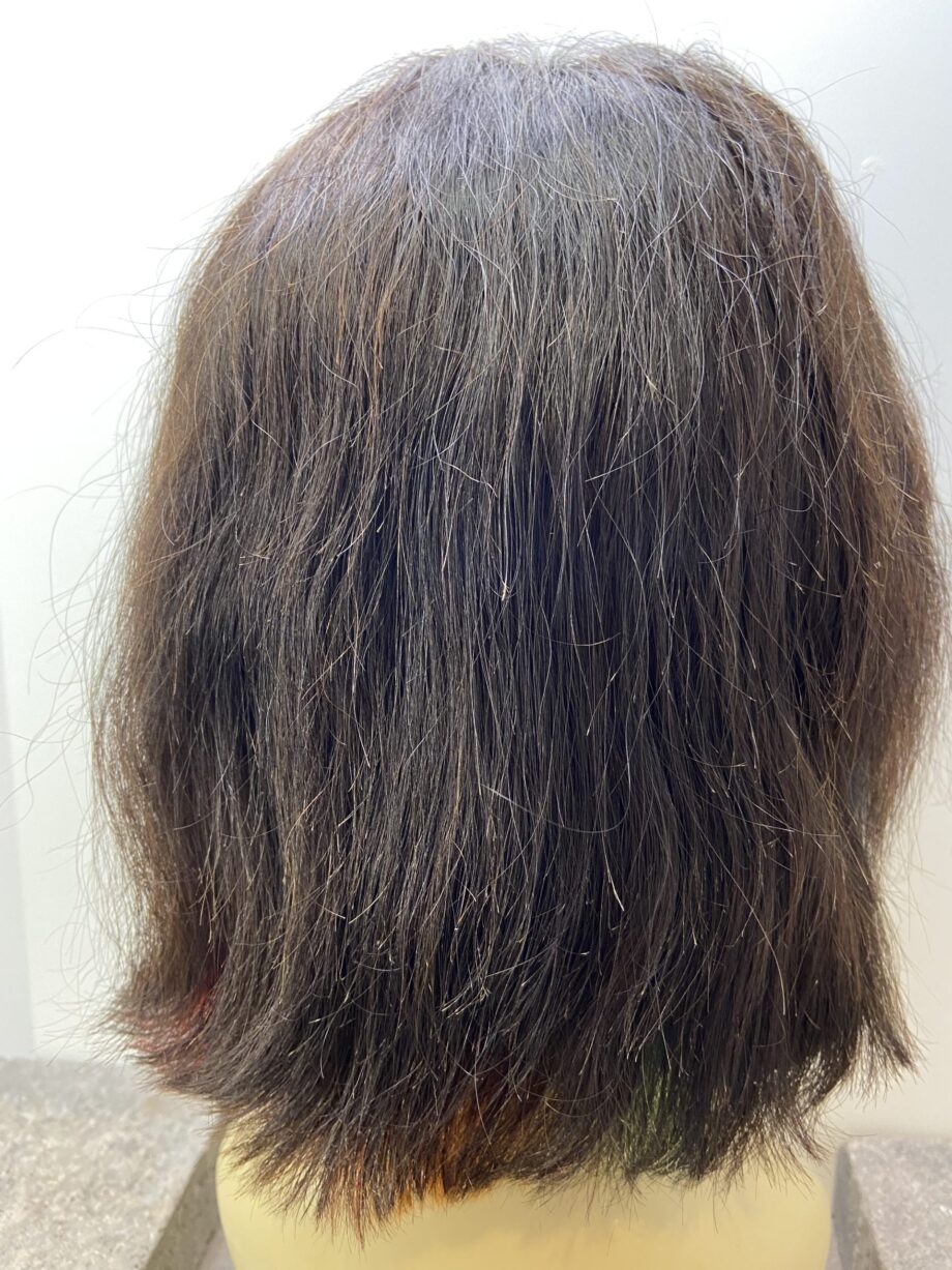 Brown wavy with coloured ends. Brmw41