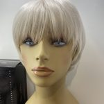 Silver white short wig. Bgss230