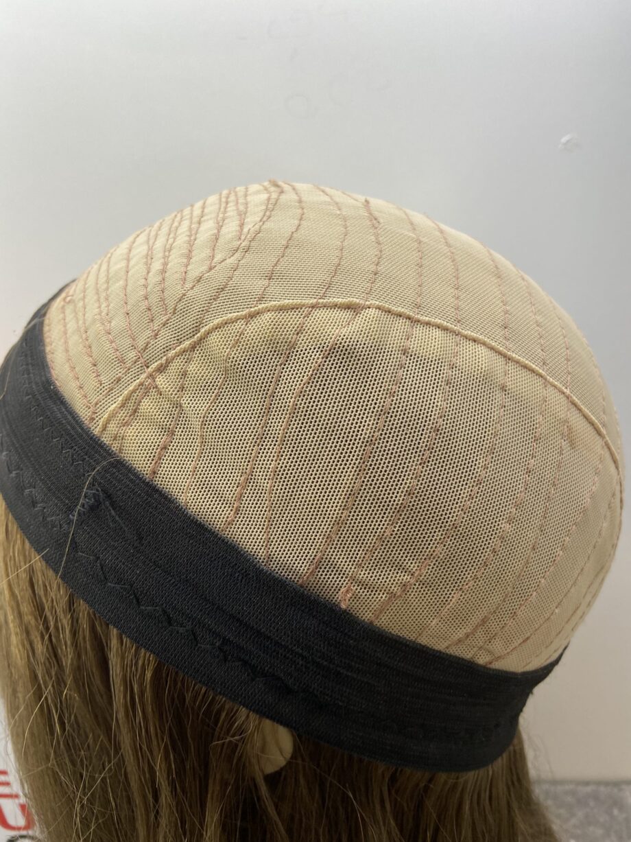 Brown soft cap long hair piece. Bbrls229