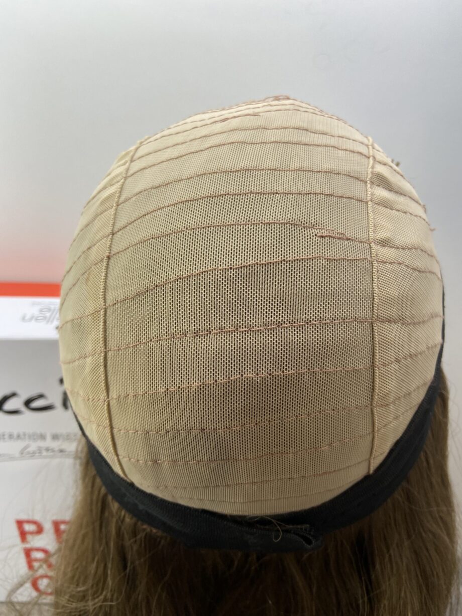 Brown soft cap long hair piece. Bbrls229