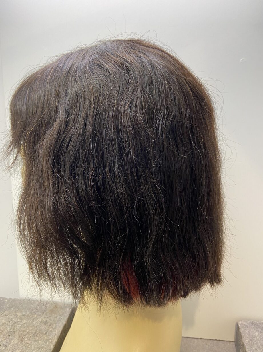 Brown wavy with coloured ends. Brmw41