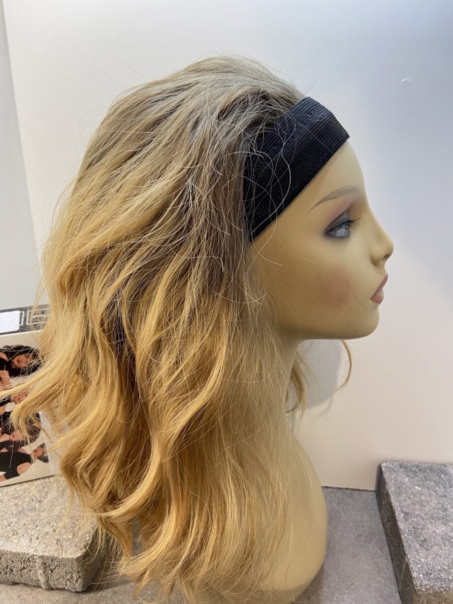 Blonde rooted hair band wig. Bblmw218