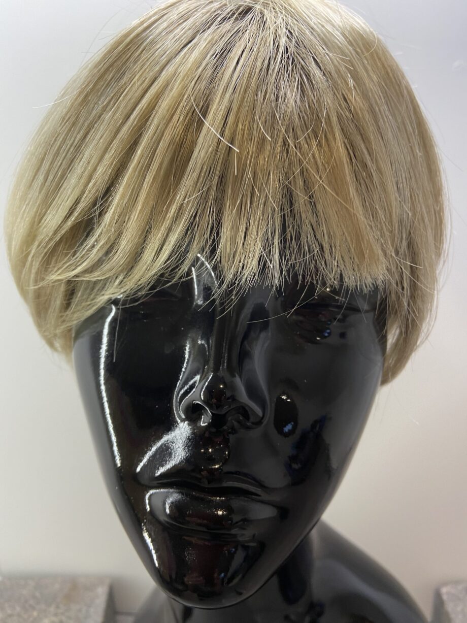 Shiny blonde rooted wig. Blss322