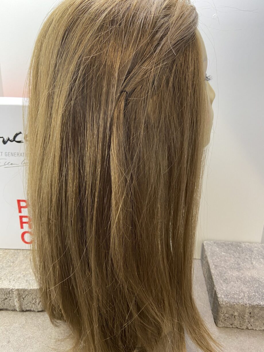 Brown soft cap long hair piece. Bbrls229
