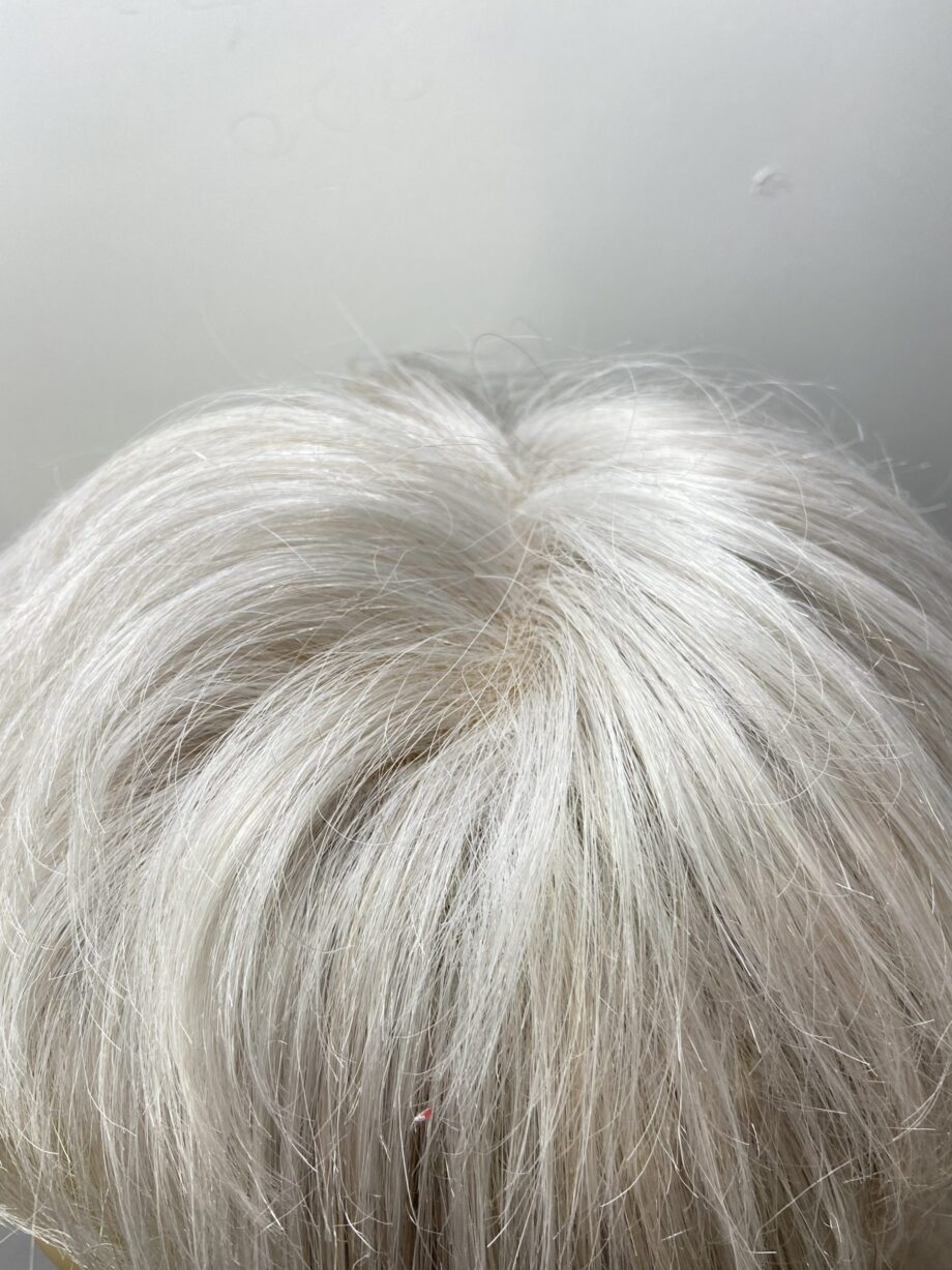 Silver grey short wig. Bsss231