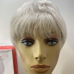 Silver grey short wig. Bsss231