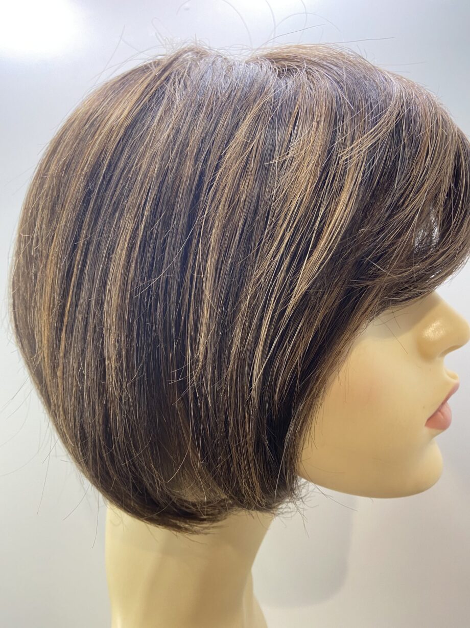 Soft cap silky soft brown wig. Bss323