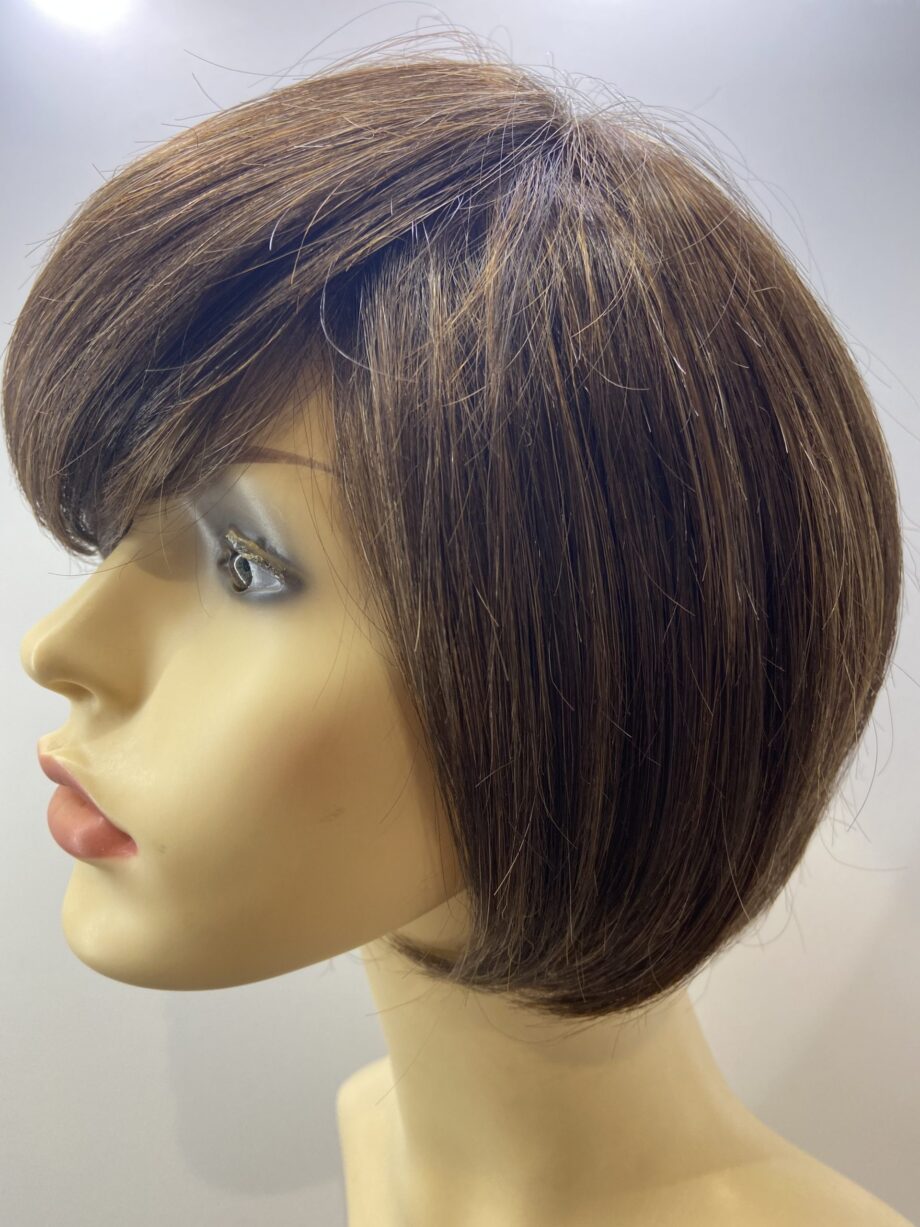 Soft cap silky soft brown wig. Bss323