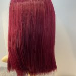 5% human hair plum long wig. Rls706