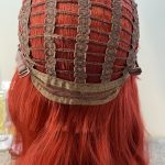 Wine red long wig. Redls705