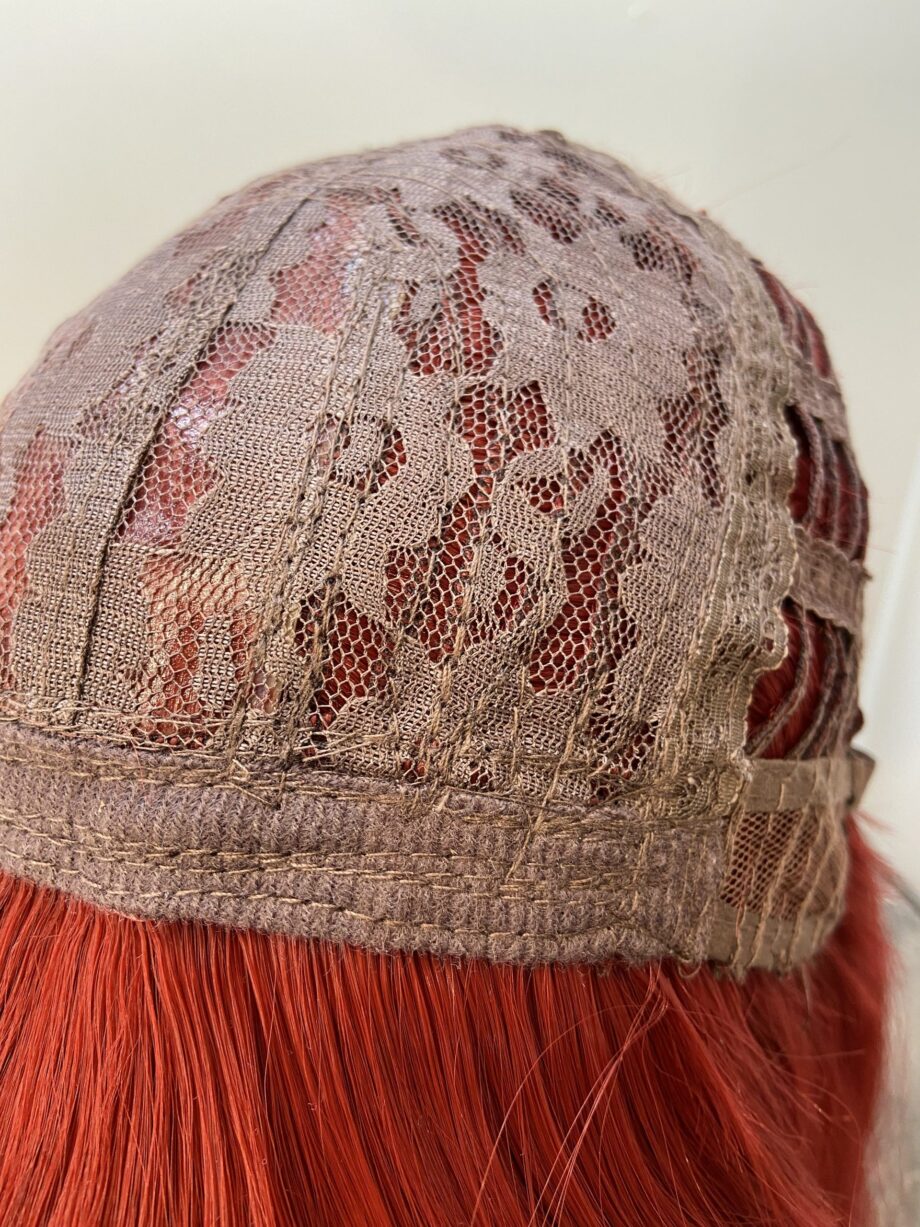 Wine red long wig. Redls705