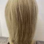 Shiny blonde long wig. Blls54