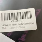 5% human hair plum long wig. Rls706