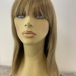 Long blonde highlighted wig. Blls715