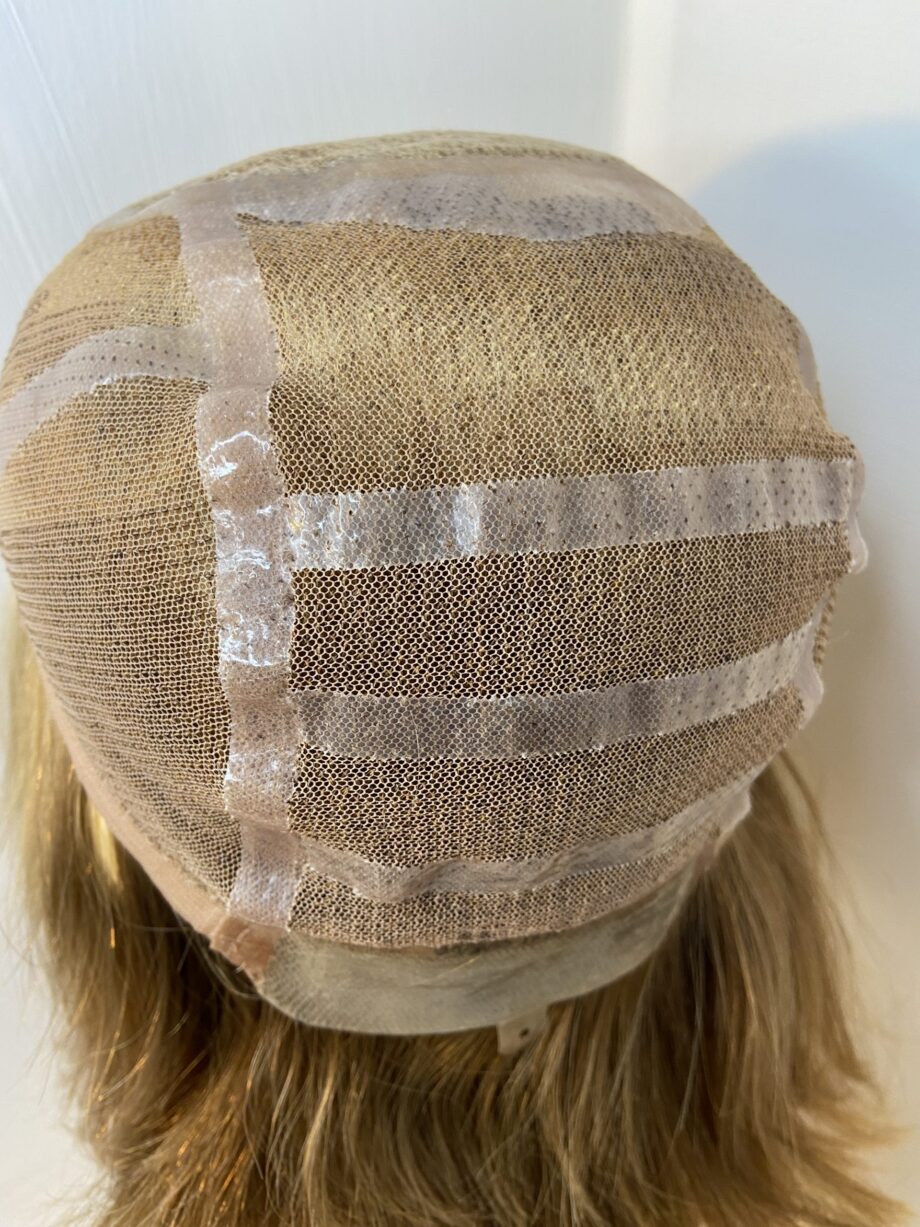 Blonde mid length soft cap wig. Bblms279