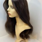Human hair soft cap long by brown wig. Brls5158