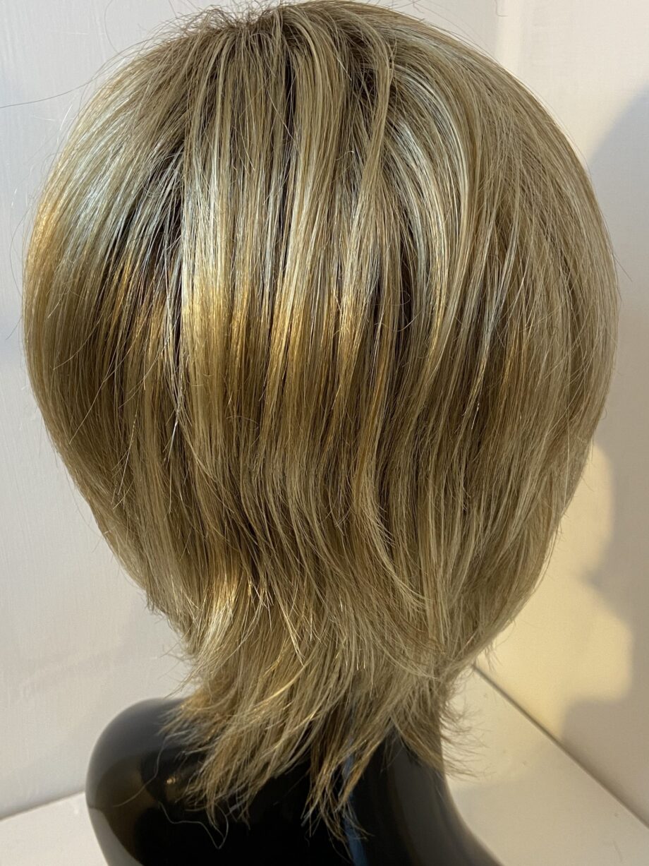 Stunning rooted blonde wig with fringe. Blms5170