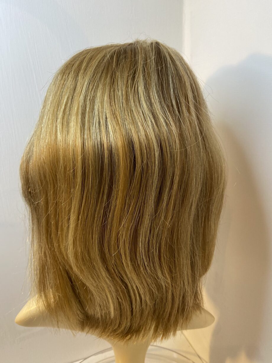 Blonde mid length soft cap wig. Bblms279