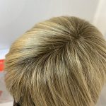 Blonde highlighted rooted wig. Bblms283