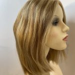 Blonde mid length soft cap wig. Bblms279