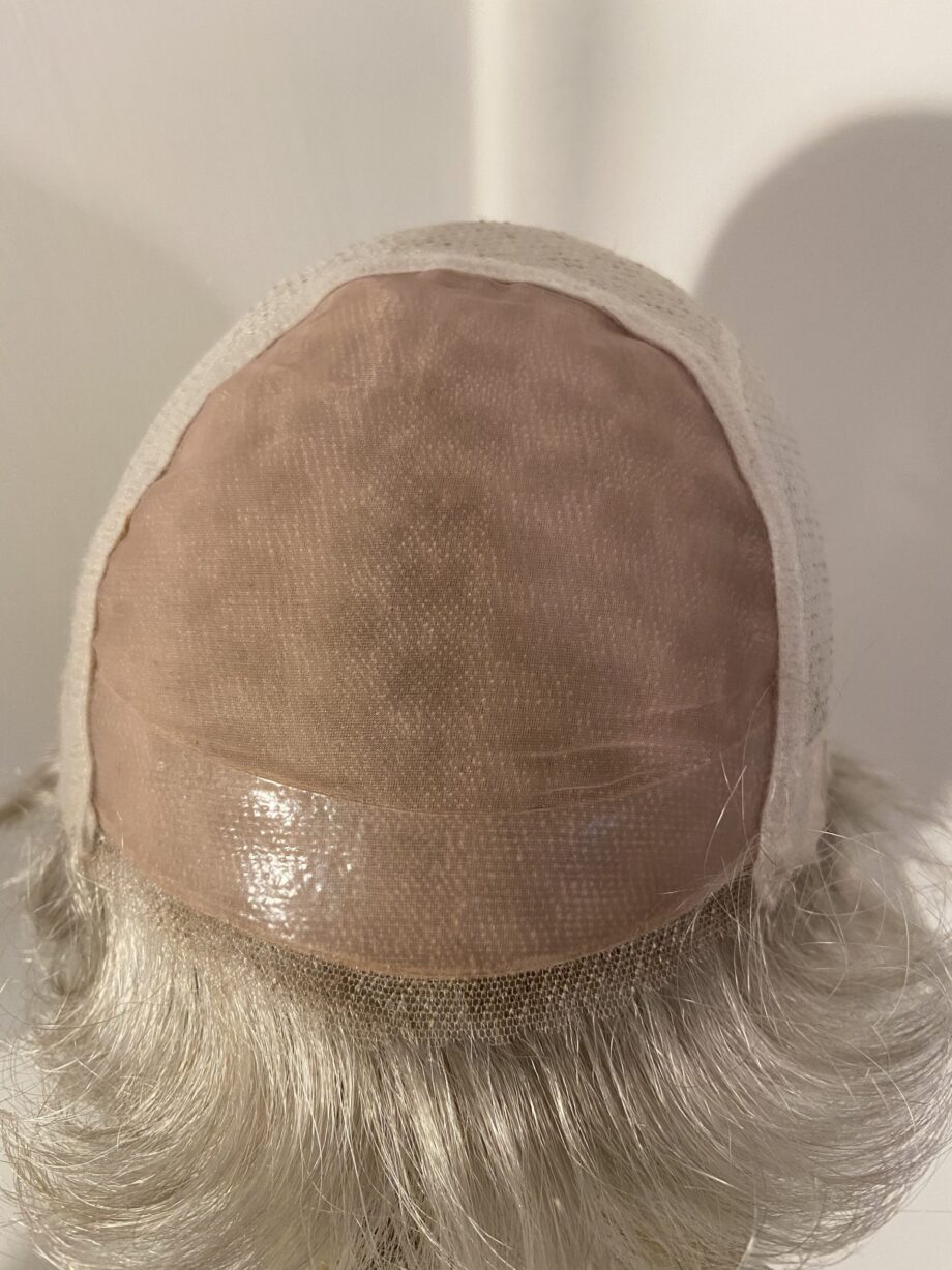Stylish silver grey soft cap wig. Gsw736