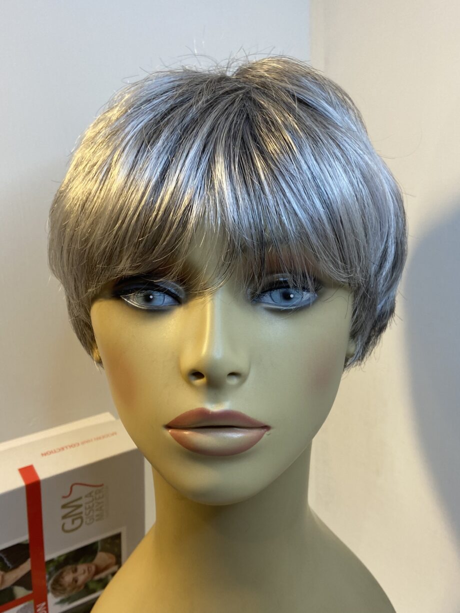 Light salt and pepper grey wig. Bgss221