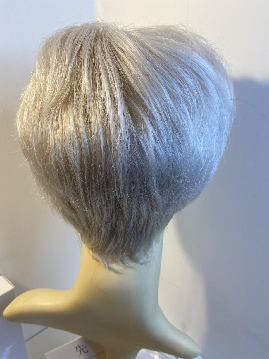 New silver grey designer soft cap wig. Pplgss473
