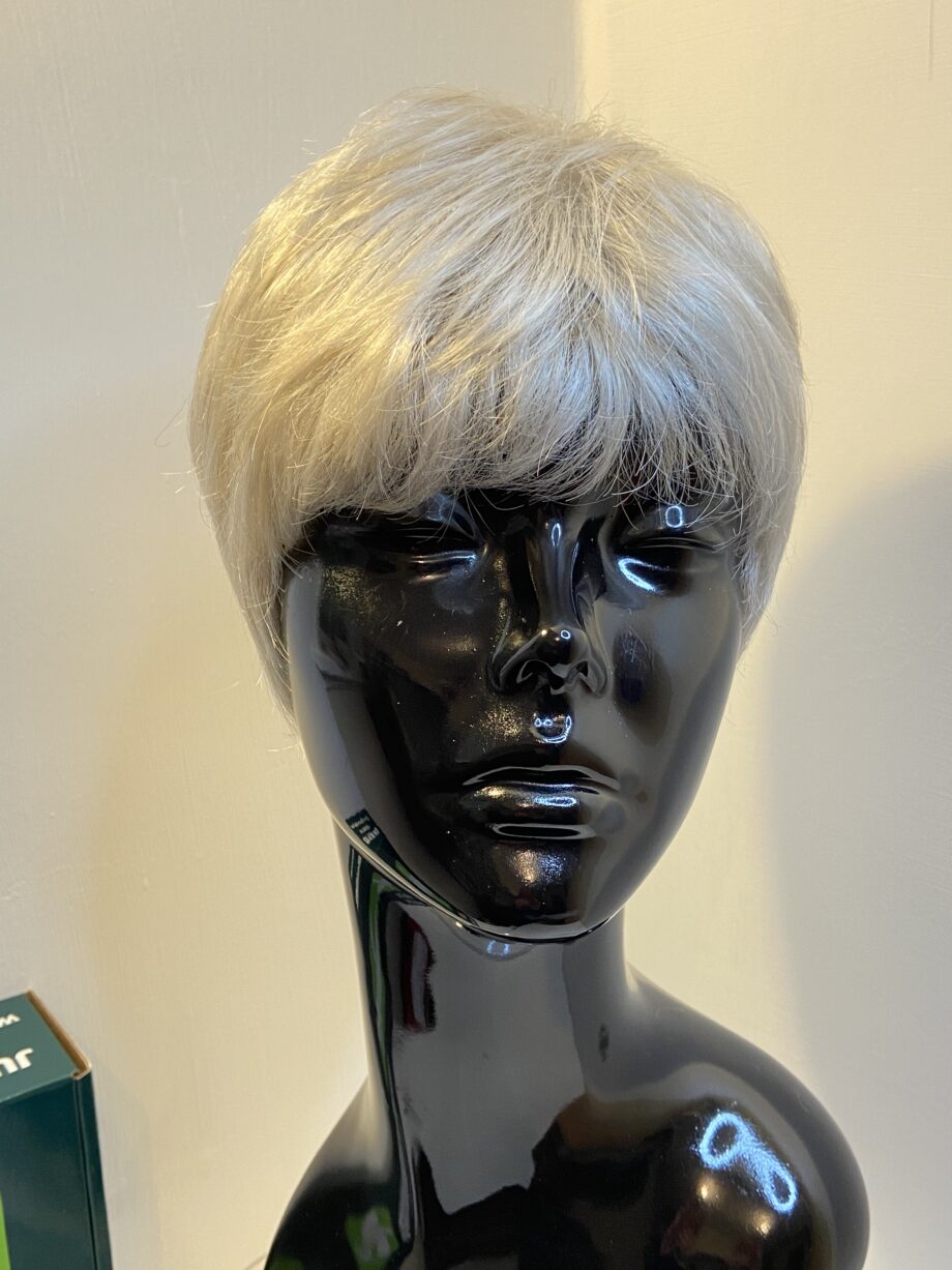 Boxed silver mix wig. Bgss299