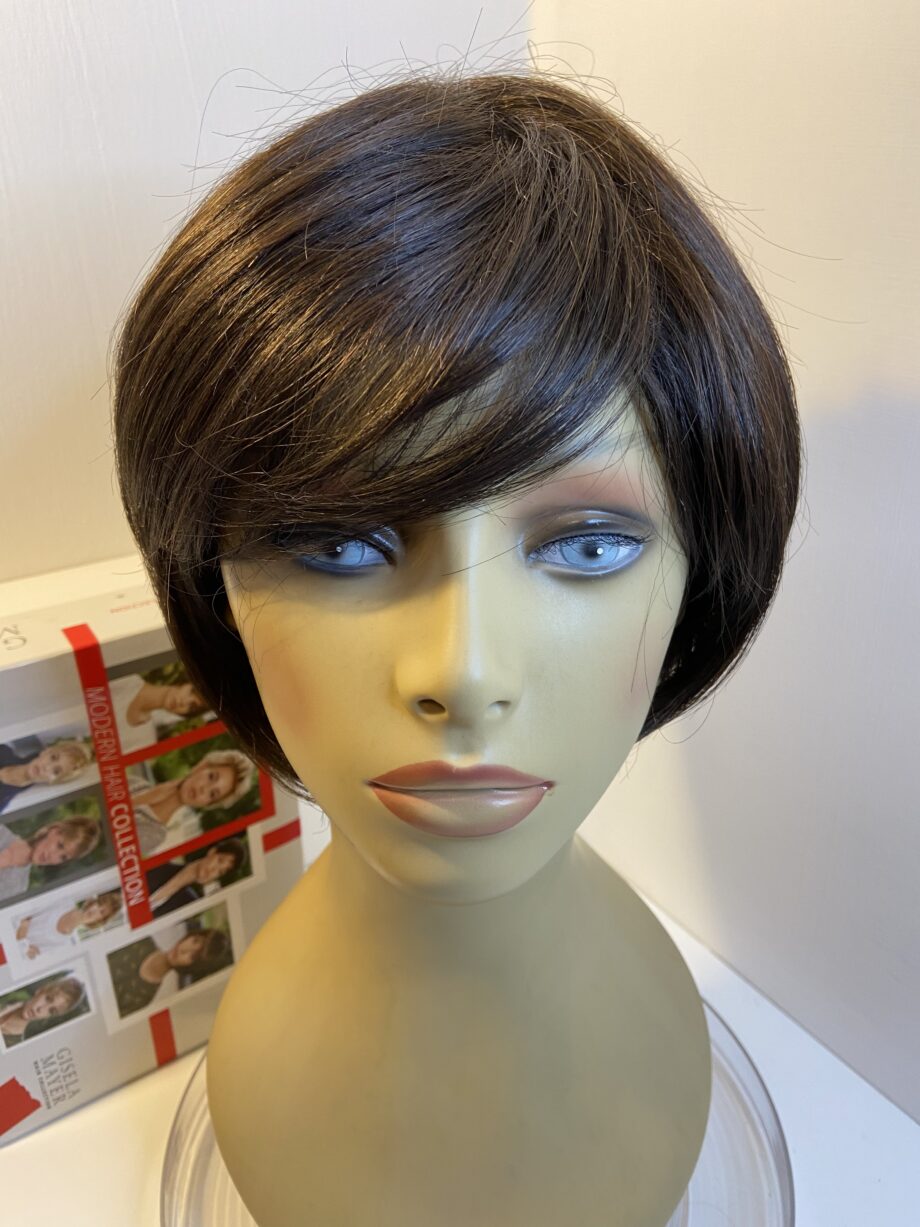 Dark Brown shiny new wig. Pplbrms468